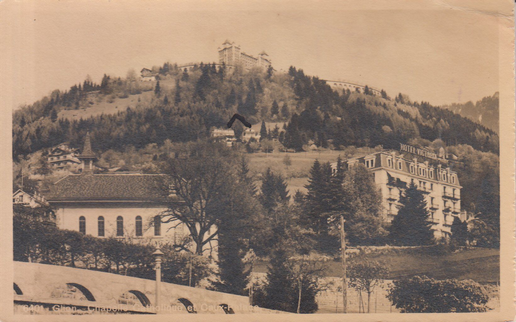 Cartoline postali: Glion ca. 1930 – Usato da Bürglen TG venduto da StampGraf