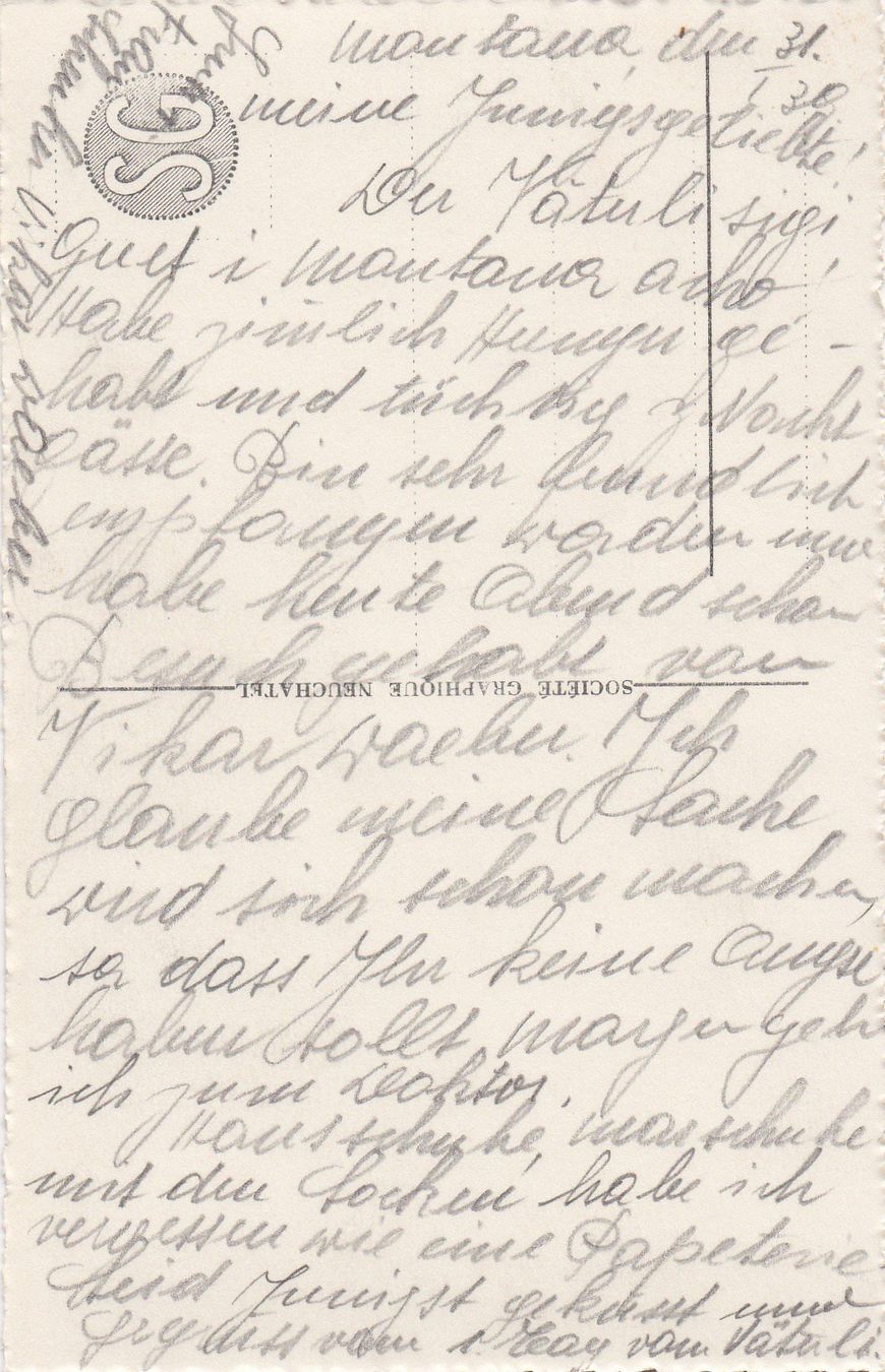 Cartoline postali: AK - Montana - gel. 31.1.1930 – Usato da Fribourg venduto da schnalla92 1