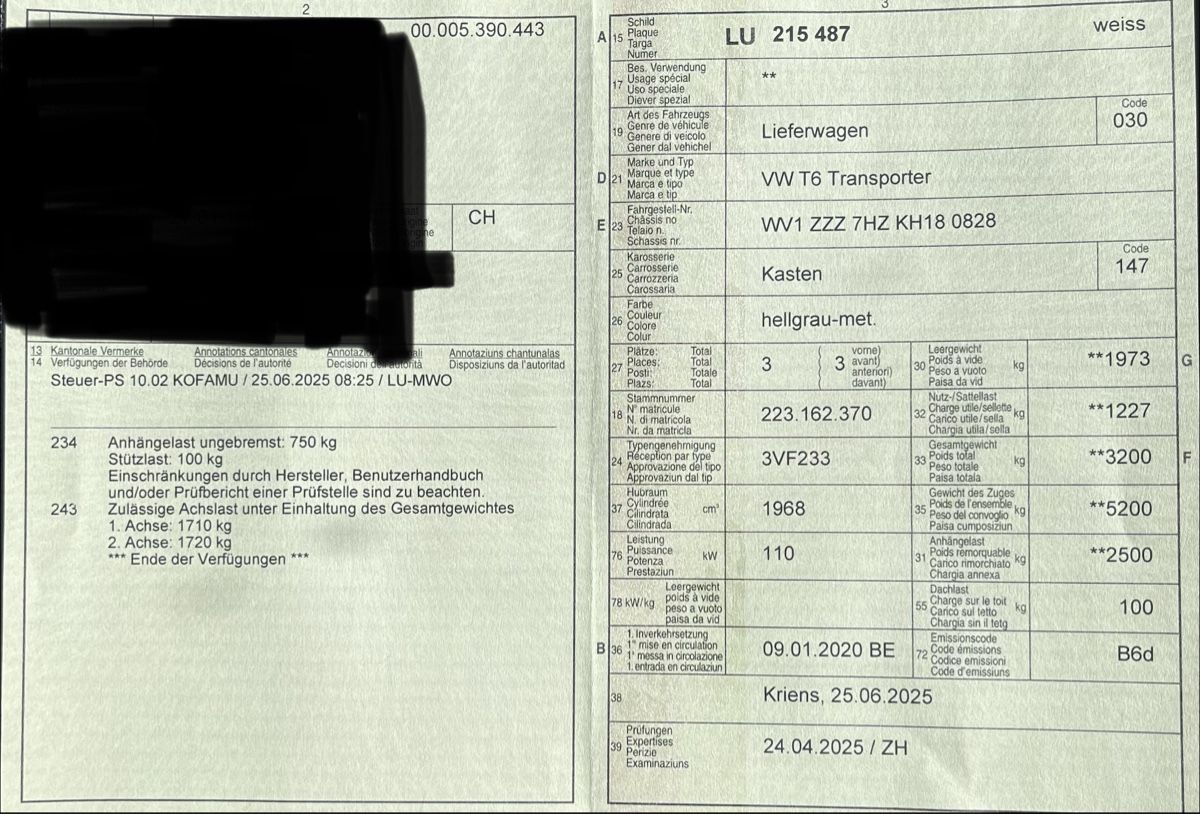 VW Veicoli commerciali: VW T6 Transporter – Usato da Willisau venduto da Rw8914 8