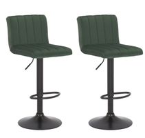 2 Barhocker dunkelgrün höhenverstellbar neu