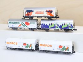Rivarossi/Arnold 5 x SBB Güterwagen Set Spur N - selten