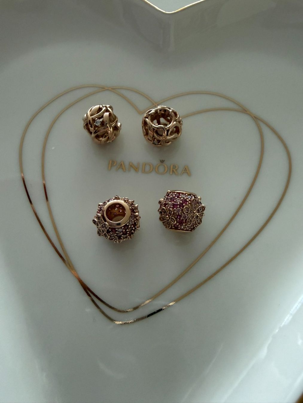 Pandora Anhänger: Pandora Charms - Murano Roségold – Neu (gemäss Beschreibung) aus Othmarsingen von Pandabaerchen 1