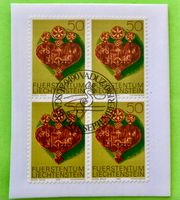 Briefmarken aus Liechtenstein 4 er Block mit Papier 
