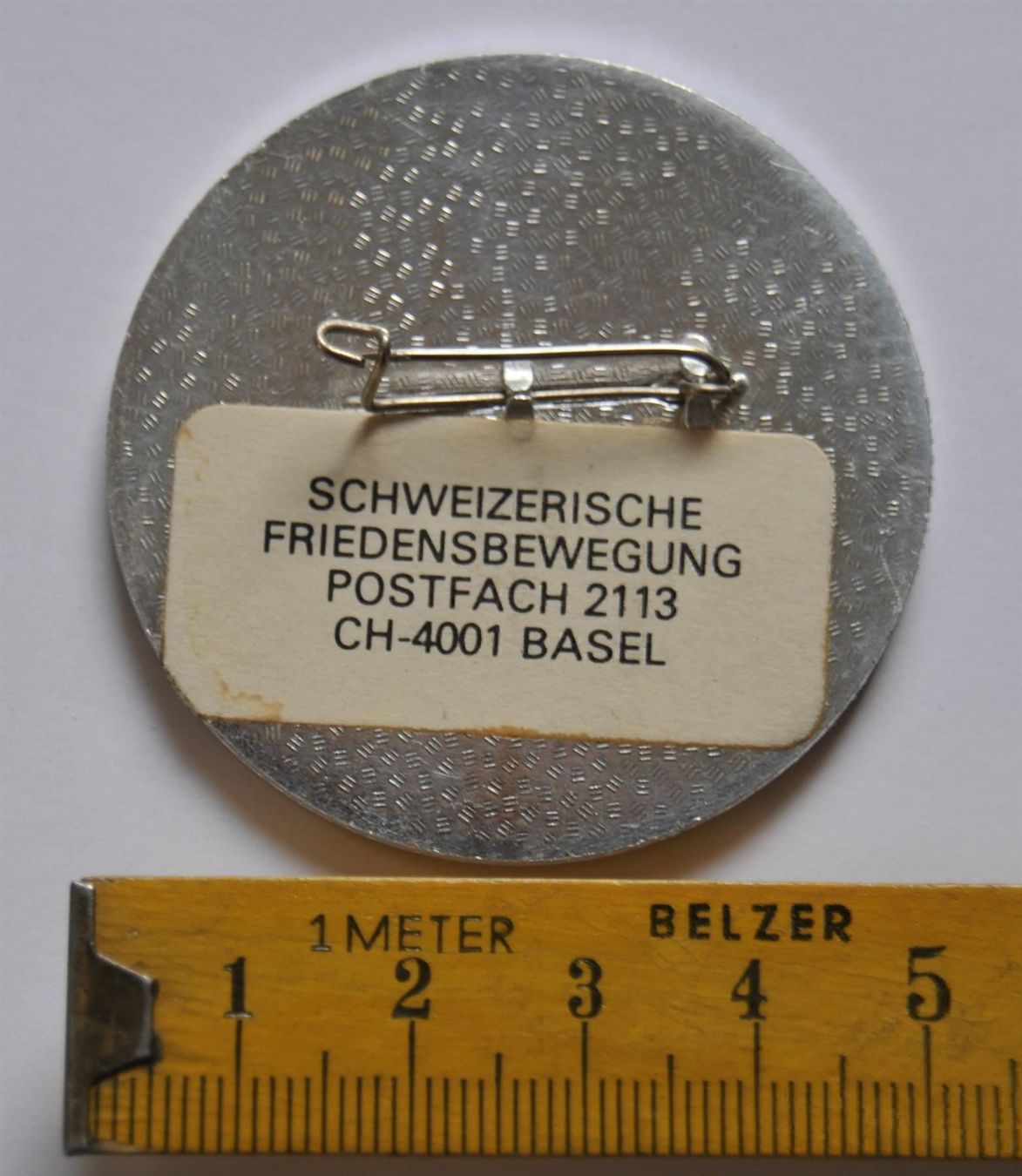Placchette & Badge: Anstecknadel Stop der Neutronenbombe – Usato da Schaffhausen venduto da RolfMeister 1