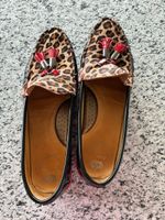 Daniele Lattanzi Loafer Leo Print Leder  Damen Gr. 40,5