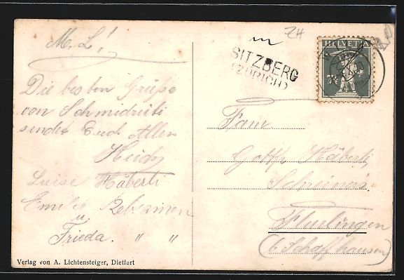Cartes postales: Schmidrüti bei Wyla, Erholungsheim, Fer – D'occasion à Berlin par bartko-reher 1