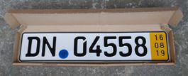 Nummernschild . Autokennzeichen