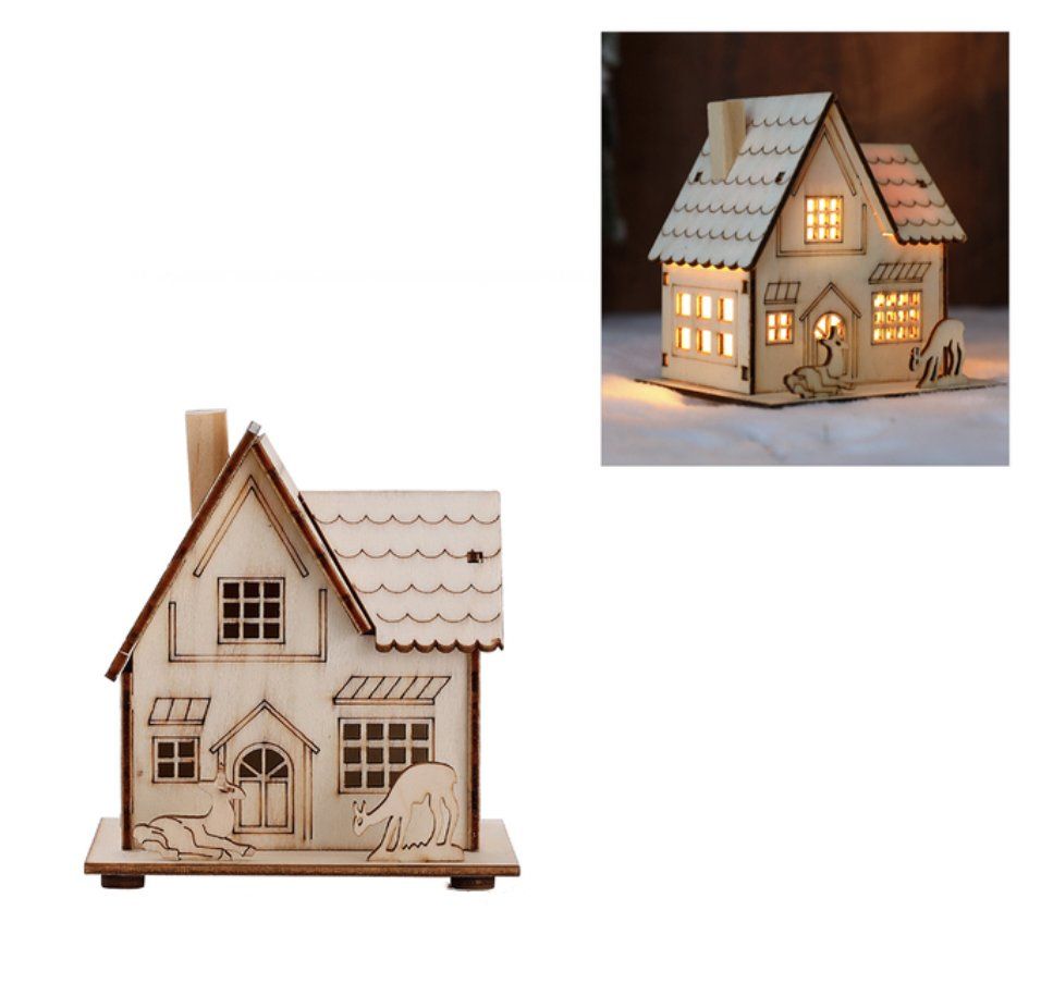 Tutte le decorazioni: Deko Häuschen mit Licht Holzhaus – Nuovo e nell'imballaggio originale da Berg am Irchel venduto da Zweiti_Chance 3