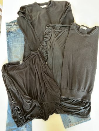 Schönes Kleiderpaket: Herbstliche Oberteile & Jeans, Gr. M