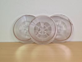 3x Tonband Leerspulen 18 cm / 7" transparent – NOS Neu