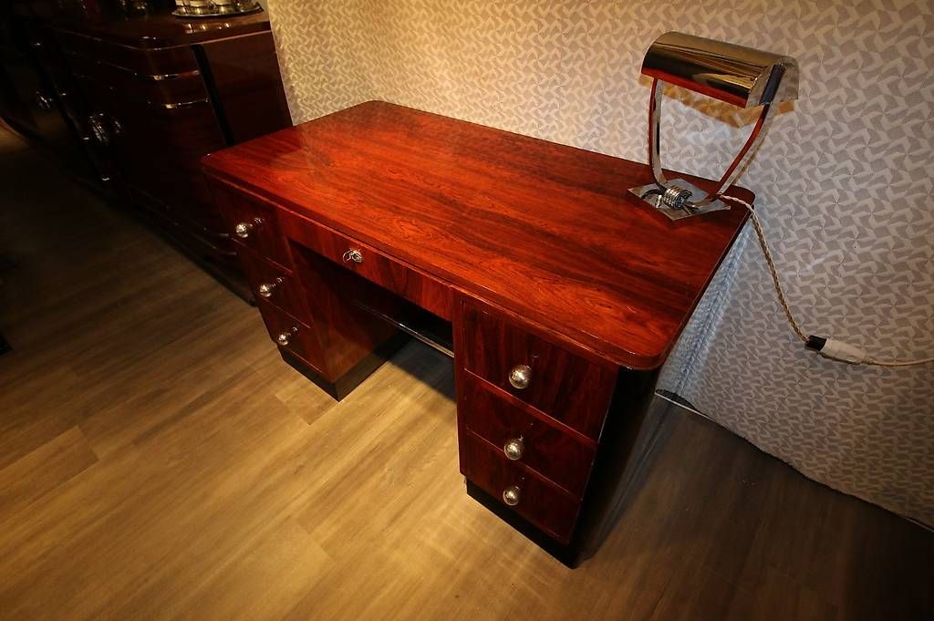 Scrivanie: Bureau art déco en palissandre de Rio  – Usato da Mollens VD venduto da espritartdeco 3