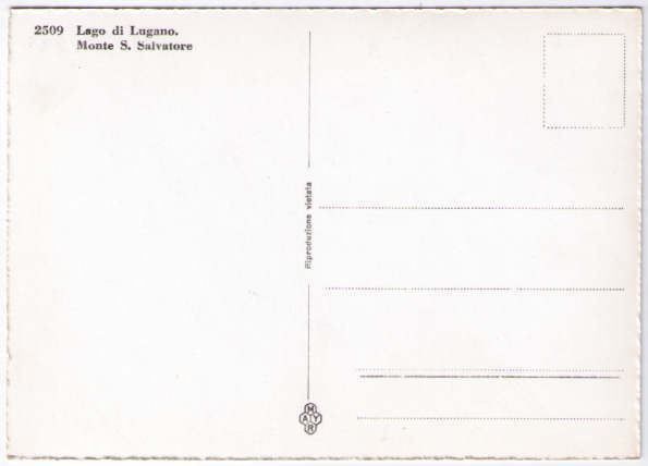 Cartes postales: Lugano - Monte San Salvatore – D'occasion à Binningen par Mountainrider 1