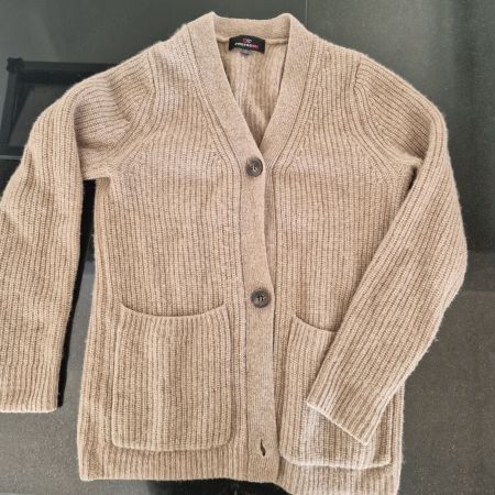 Zwillingherz: Cashmere Strickjacke Beige Gr. S
