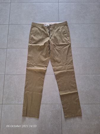 Khaki Trousers - Size 32/46 - Lightweight Cotton Blend!
