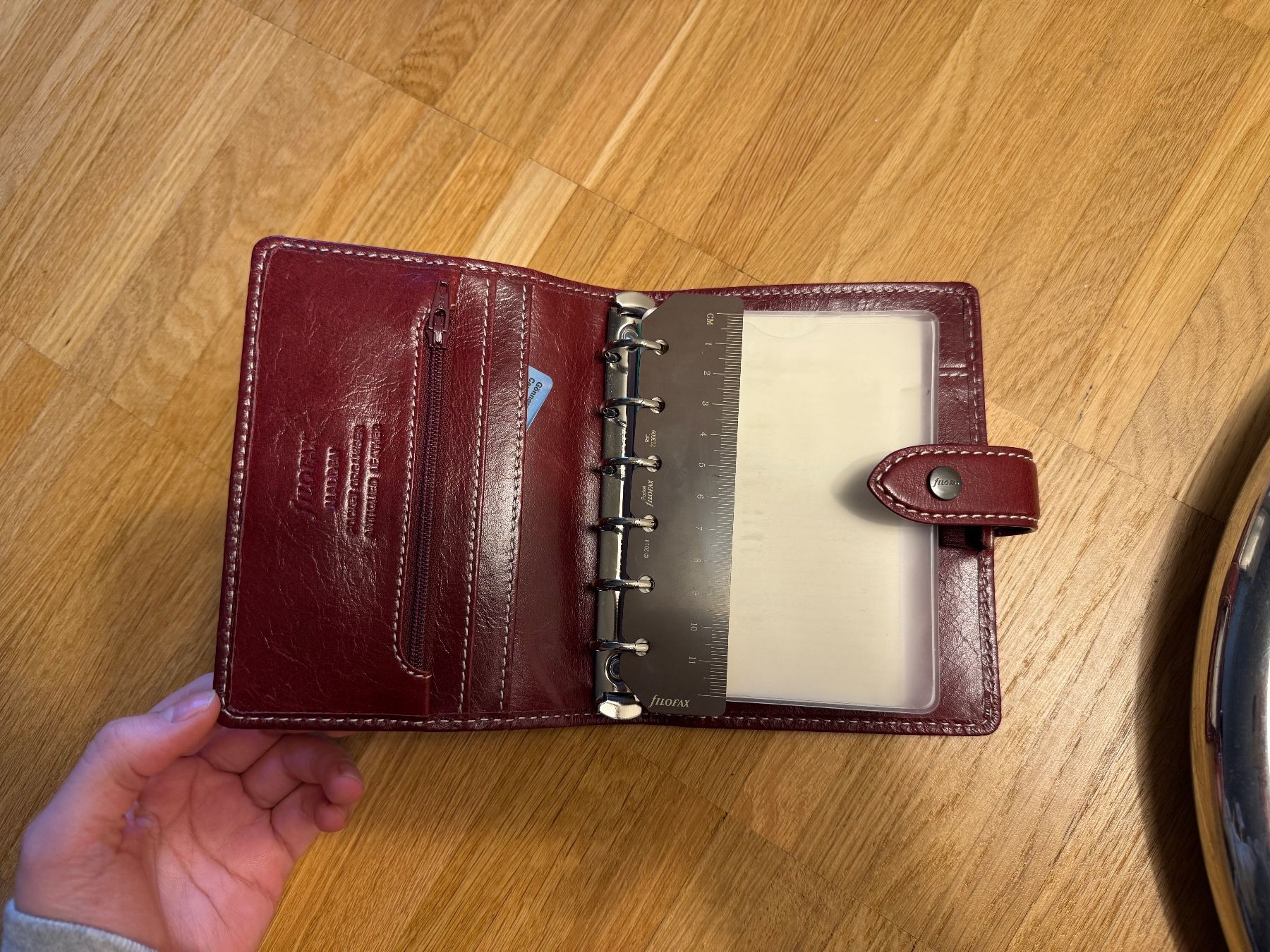 Filofax Blocchi: Filofax Malden Pocket Leather Planner - Maroon – Usato da Fribourg venduto da mariedw 3