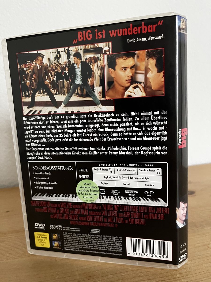Tutti i DVDs: Tom Hanks in Big – Usato da Bassersdorf venduto da McRob00 2