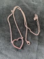 Halskette Herz silberfarbig Modeschmuck