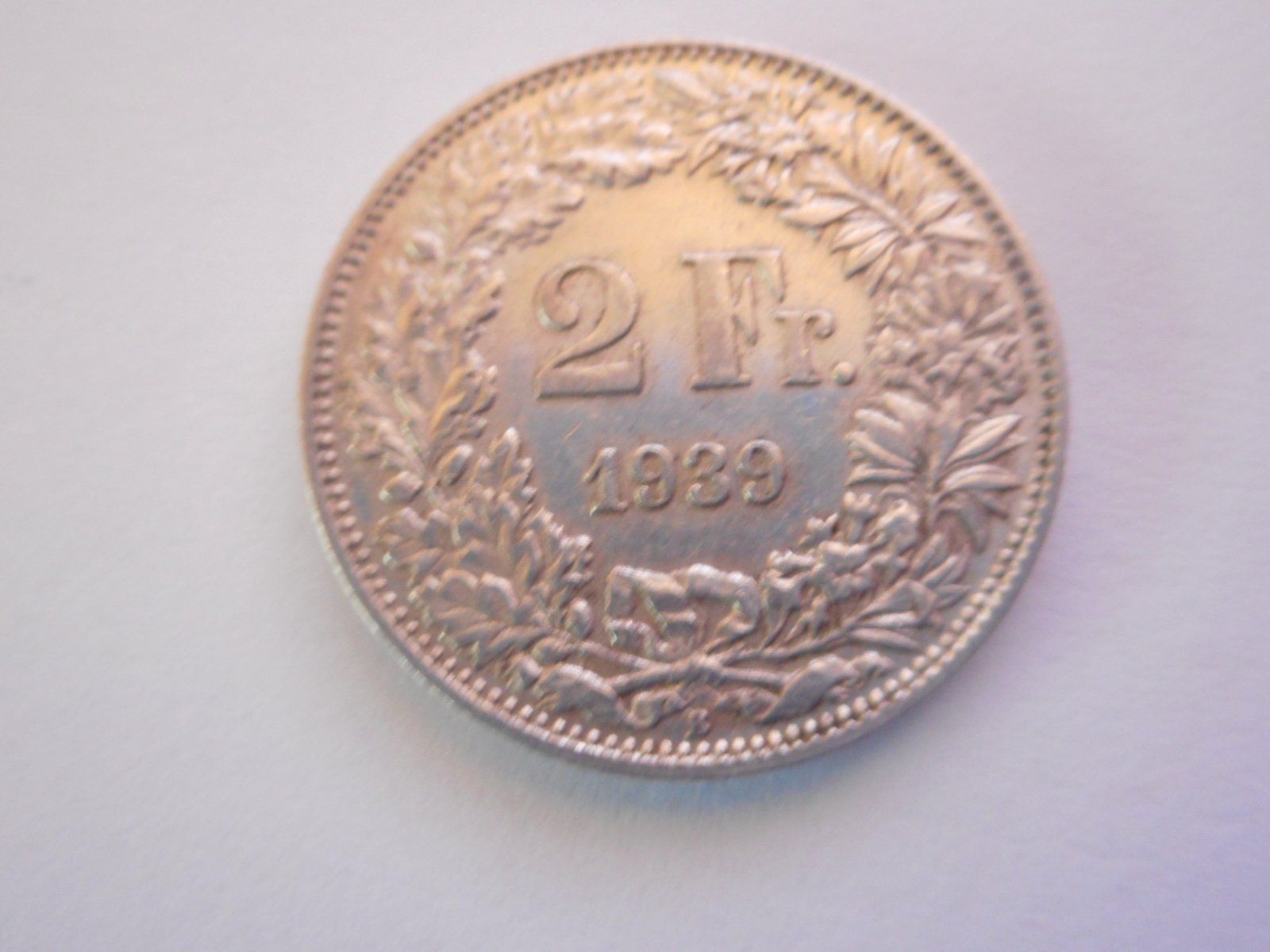 Toutes les monnaies: 2 Fr. 1939 silber  gute Erhaltung – Neuf (Voir description) à Kriegstetten par pizlad2010