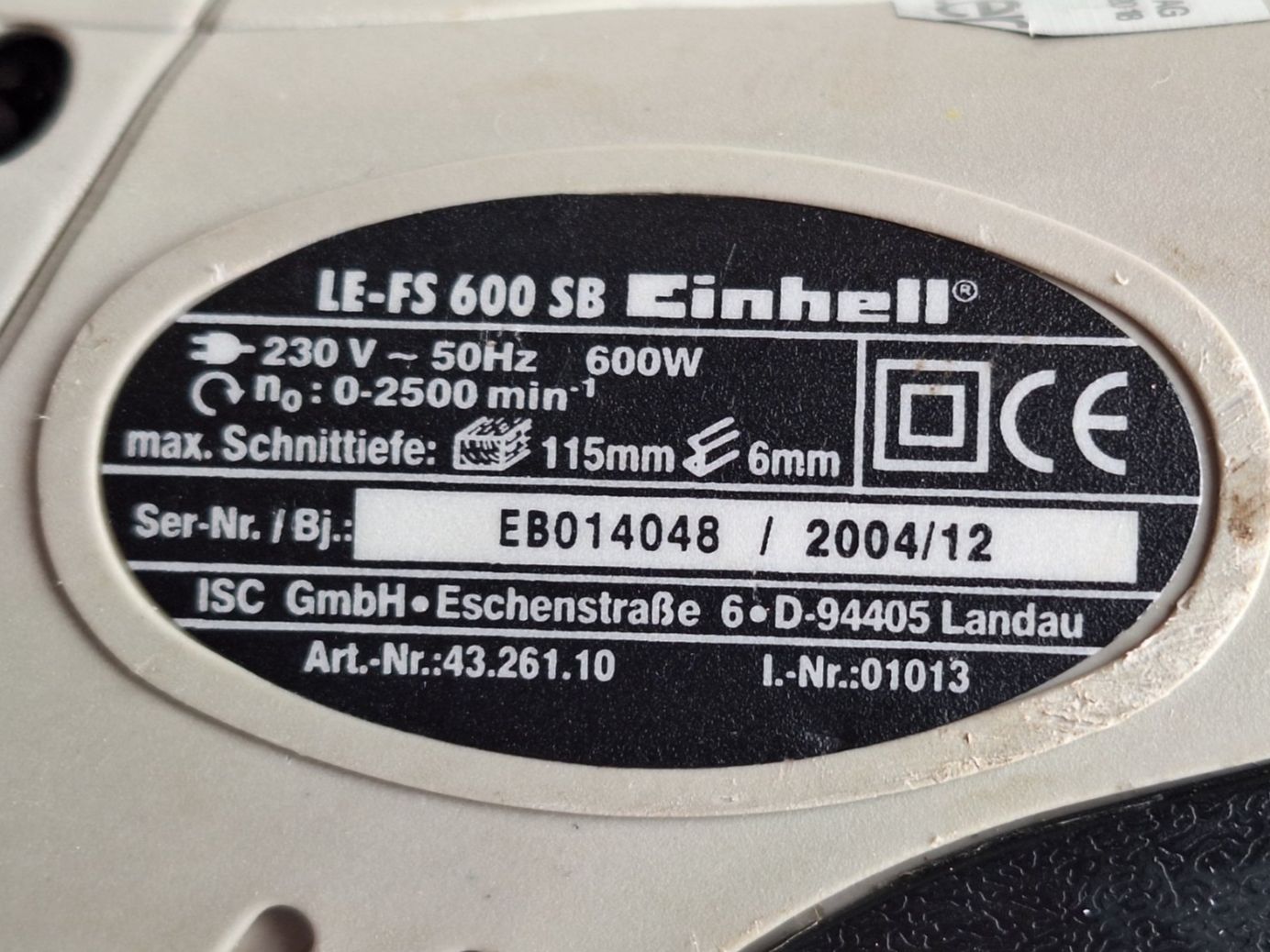 Einhell Sägen: EINHELL   LE- FS 600 5B HOLZSÄGE ELEKTRISCH – Gebraucht aus Huttwil von Kunterbuntli 5