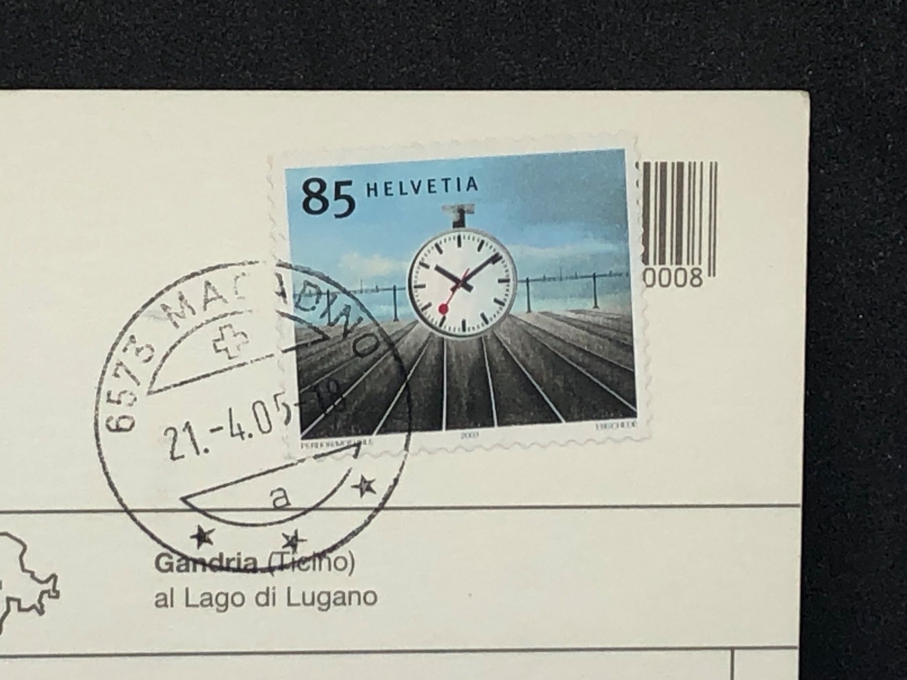 Cartoline postali: Gandria – Usato da Widnau venduto da Brusi9 1