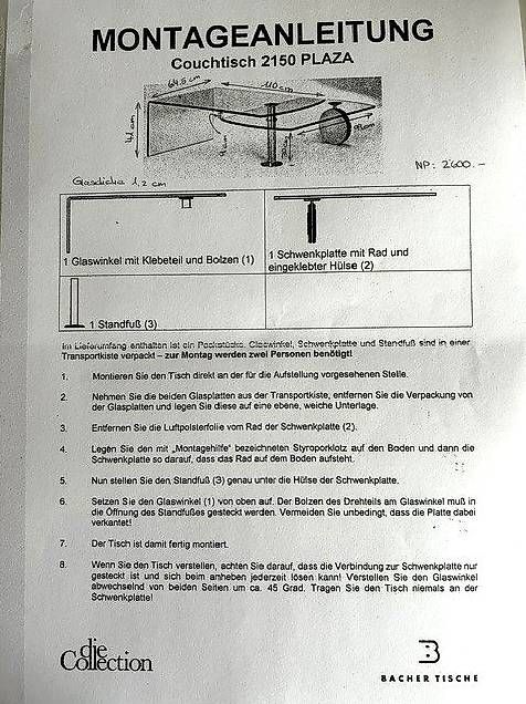 Gläser: Couchtisch Glas – Gebraucht aus Samedan von mindersa 2