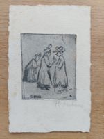 Exlibris Friedrich Dornbusch - Original Radierung signiert