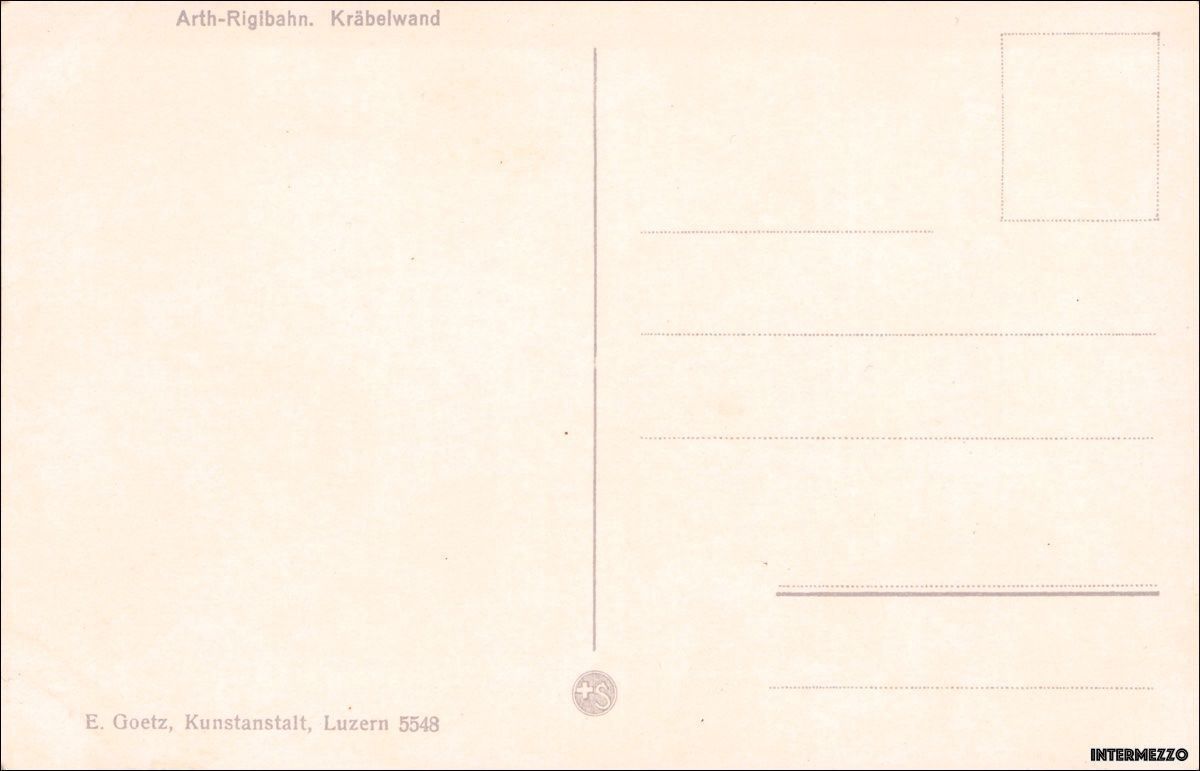 Cartoline postali: Bahn // Arth Rigi Bahn Kräbelwand farbig – Usato da Basel venduto da intermezzo12 1