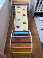 AIYAPLAY Klettergerüst 5-in-1 mit Rutsche & Kletterwand