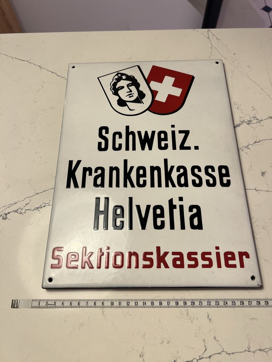 Insegne: Altes Emailleschild – Usato da Aarburg venduto da Annemarie16 2