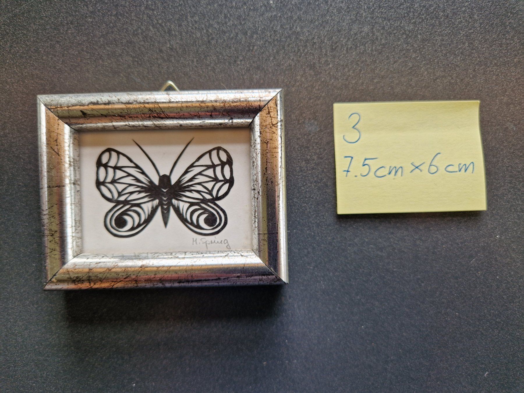 Arts picturaux & lithographies: Kleiner Scherenschnitt Schmetterling – Neuf (Voir description) à Heimberg par ngw01 1