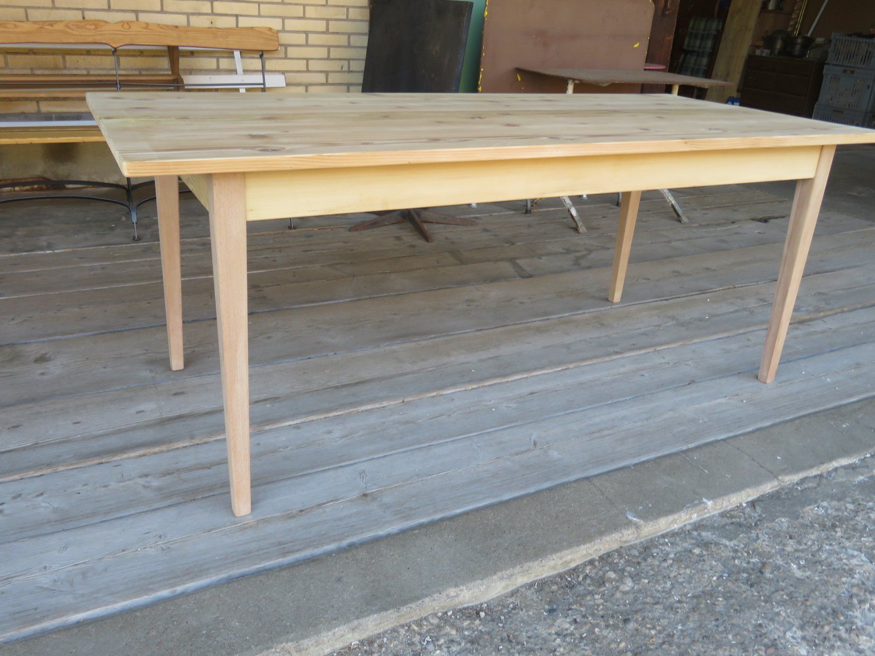 Tavoli: antiker Biedermeier-Tannentisch 190cm – Usato da Ruswil venduto da Mfladibus 1
