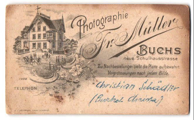 Photos & affiches: Fotografie Buchs, Blick auf das Gebäude – D'occasion à Berlin par bartko-reher