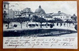 Genève - Calèche devant le Kursaal 1904