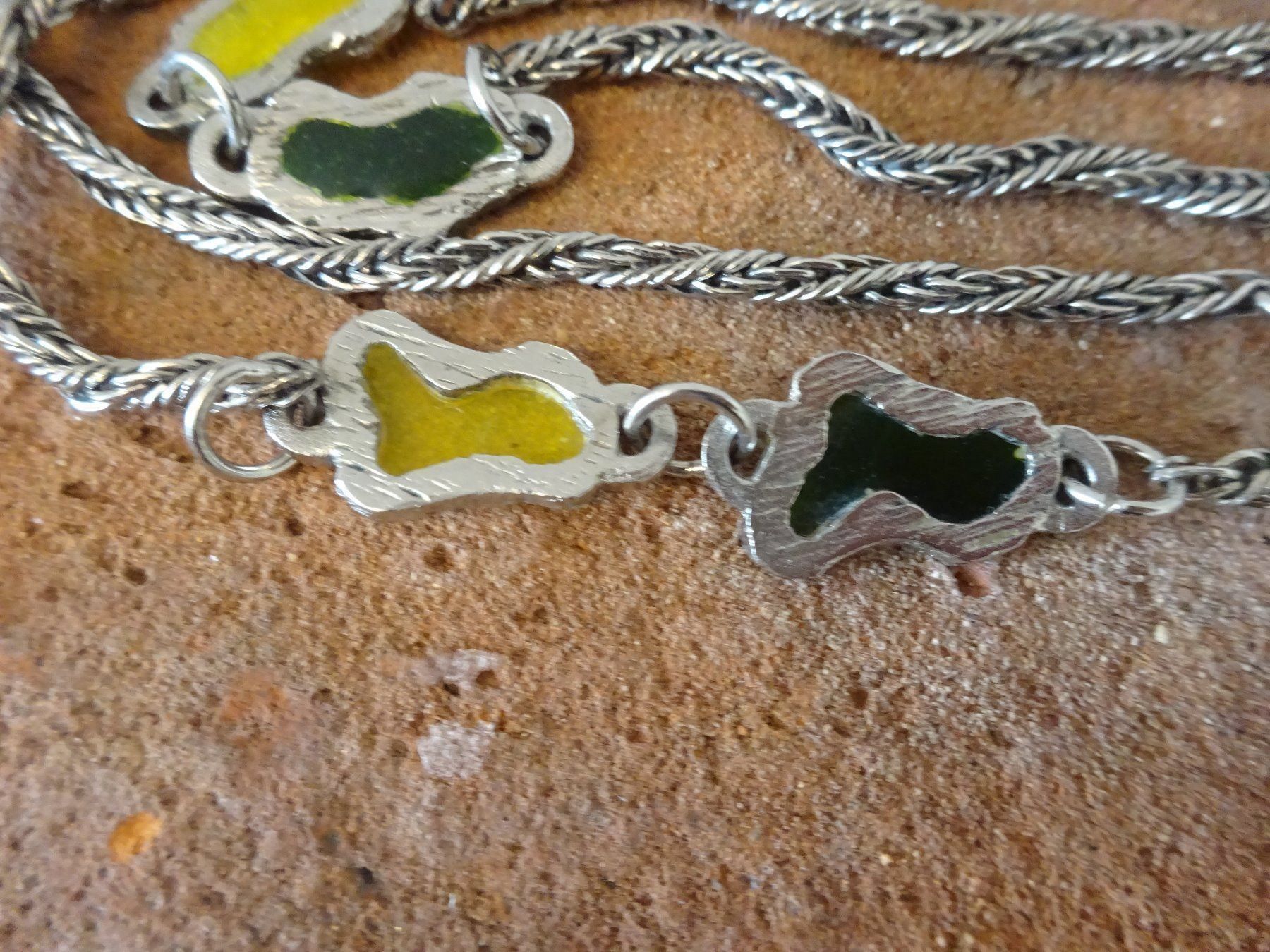 Ketten: Interessante Cloisonne Kette / 925 Silber – Gebraucht aus Esslingen von FetteSchnecke 2