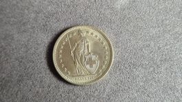 Silbermünze Schweiz 2 Franken 1961