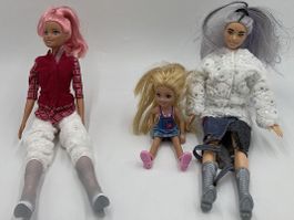 BARBIE | 10 Puppen Set | Viel Zubehör | 76 Teile