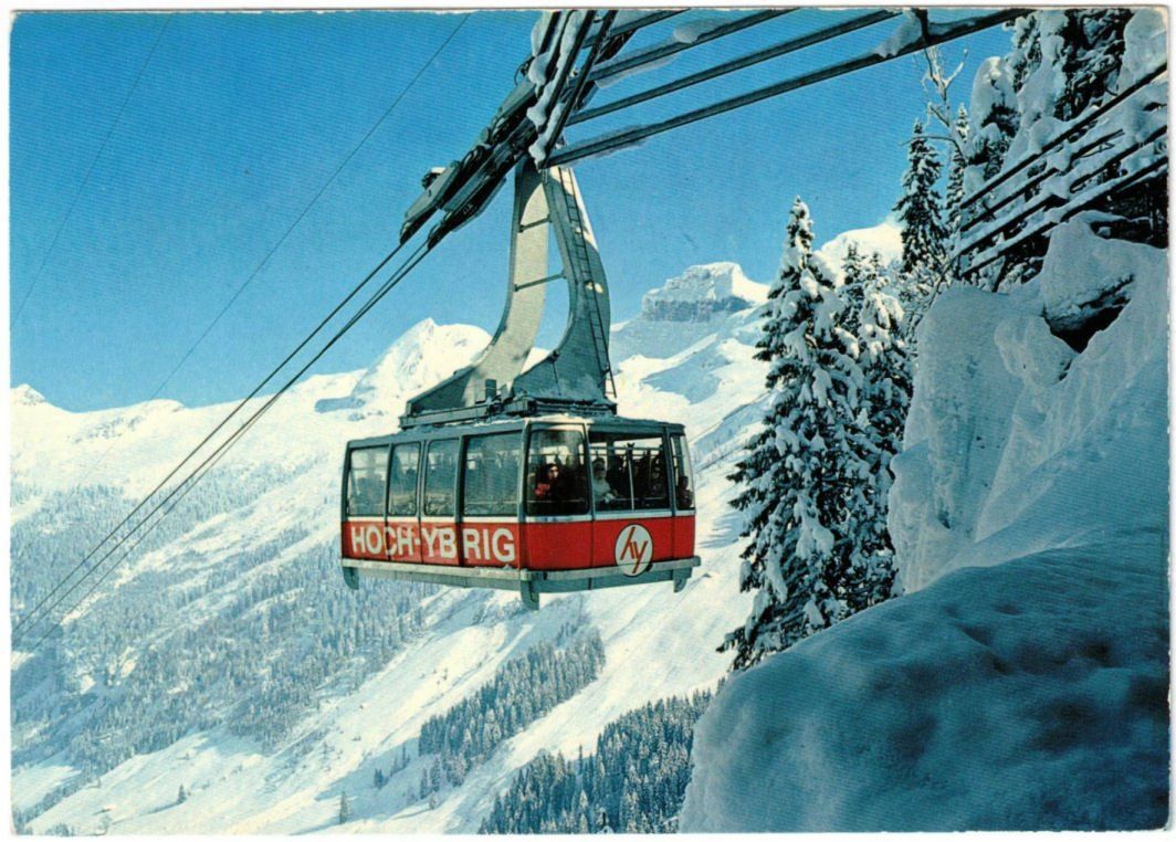 Ansichtskarten: Hoch-Ybrig - Luftseilbahn – Gebraucht aus Binningen von Mountainrider