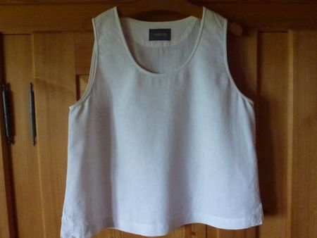 Bluse - Top, weiss, Leinen - Marke OSKA