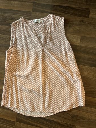 Tom Tailor Top Grösse 40 braun/weiss gemustert guter Zustan