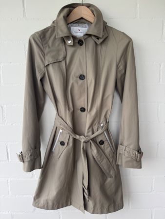 FUCHS SCHMITT Trenchcoat olive-grau Gr. 34 NEU!!