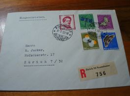 Satzbrief Pro Juventute 1951, o Zürich Neumünster, gelaufen