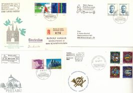 11 Stempel Automobil Post PRO PATRIA Bedarfsbriefe