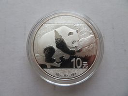 China 10 Yuan Panda Münze 2016 / 1Unze Silber