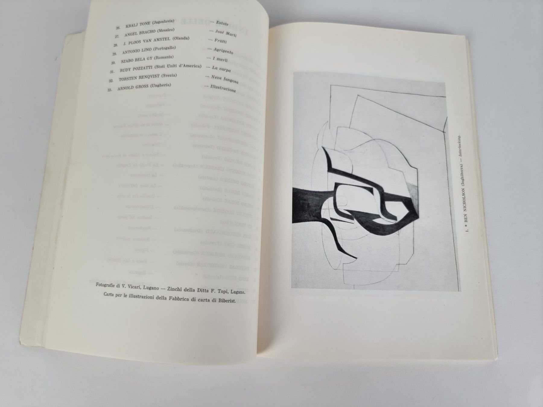 Libri: Buch " Mostra int. di Bianco e Nero Lugano" – Usato da Urtenen-Schönbühl venduto da Restwert_Schoenbuehl 1