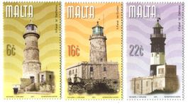 Briefmarken "Leuchttürme". Malta