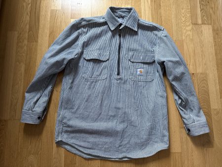 Carhartt Hemd gestreift mit Reissverschluss Grösse M