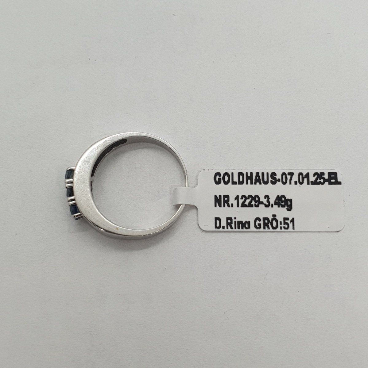 Anelli: Echt 18K Gold - Saphir Ring – Usato da Luzern venduto da Luzern-Goldhaus 3