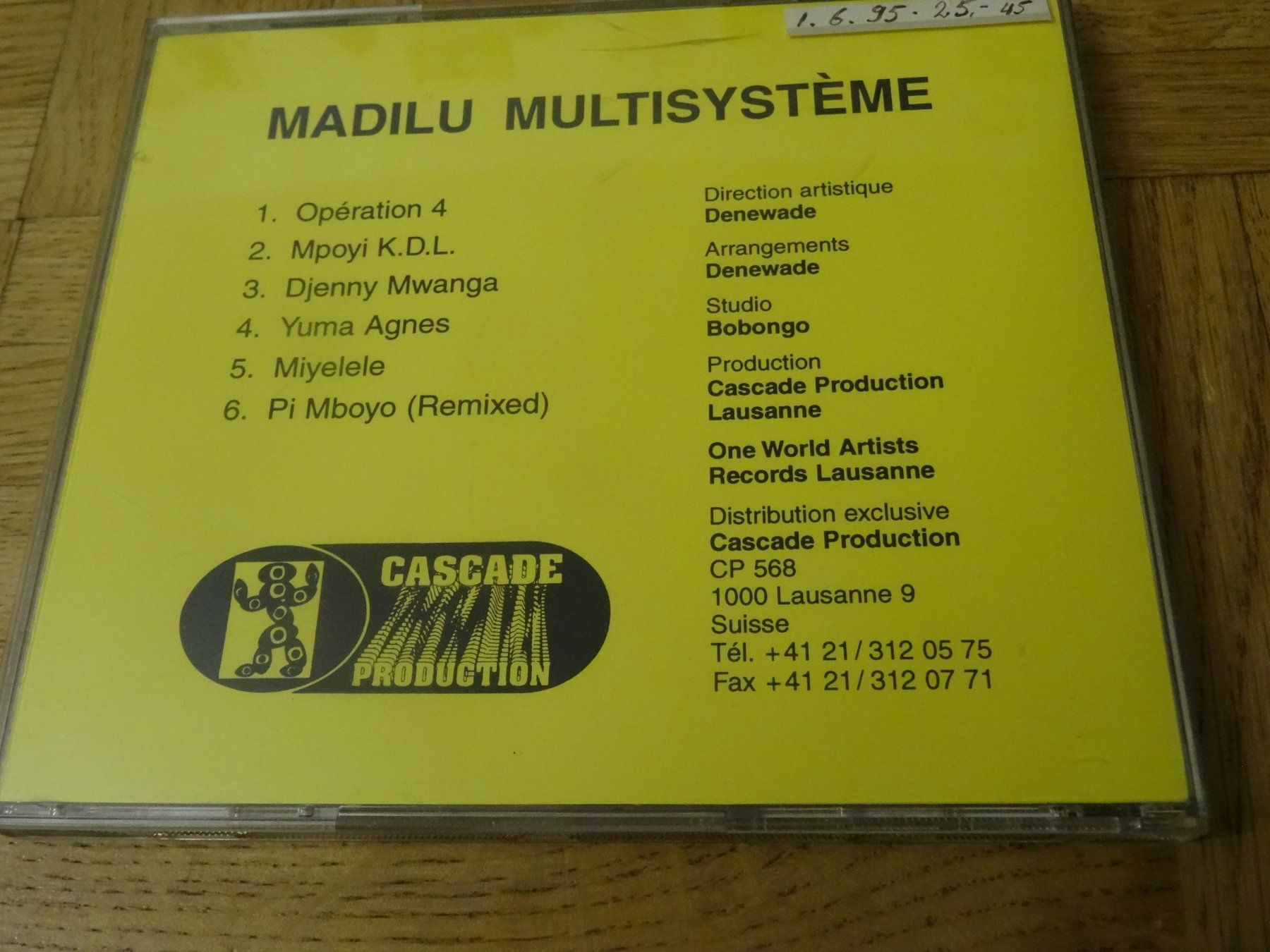 CDs: Madilu Multisysteme - Operation Quatre CD – D'occasion à Olten par Disc-Ausverkauf 1