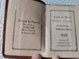 Livre miniature Gérard de Nerval (c. 1915)