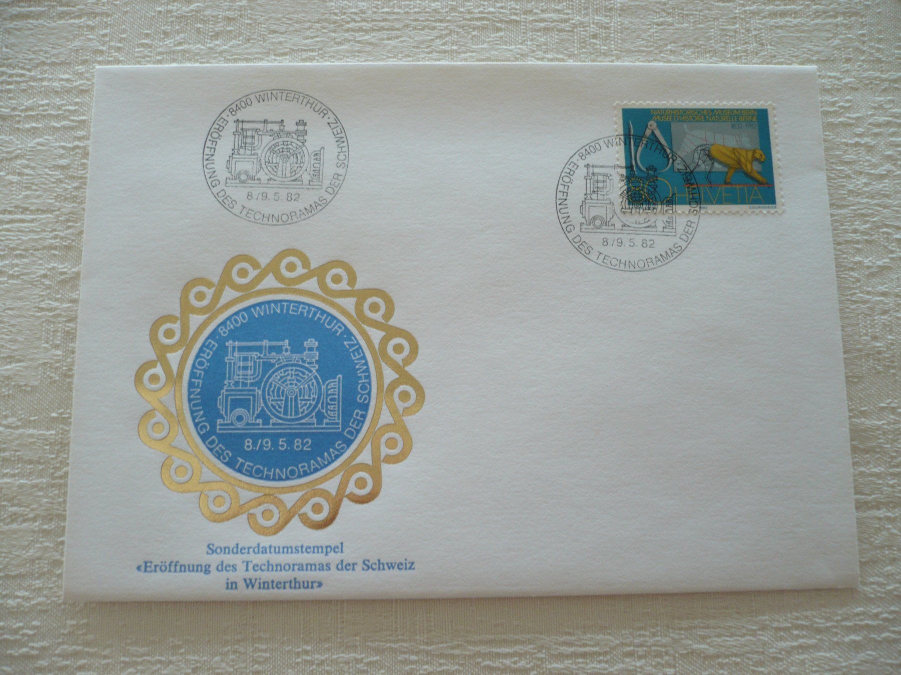 Alle Briefmarken: 1982 Eröffnung Technorama, Winterthur – Gebraucht aus Zürich von saltandpepper008